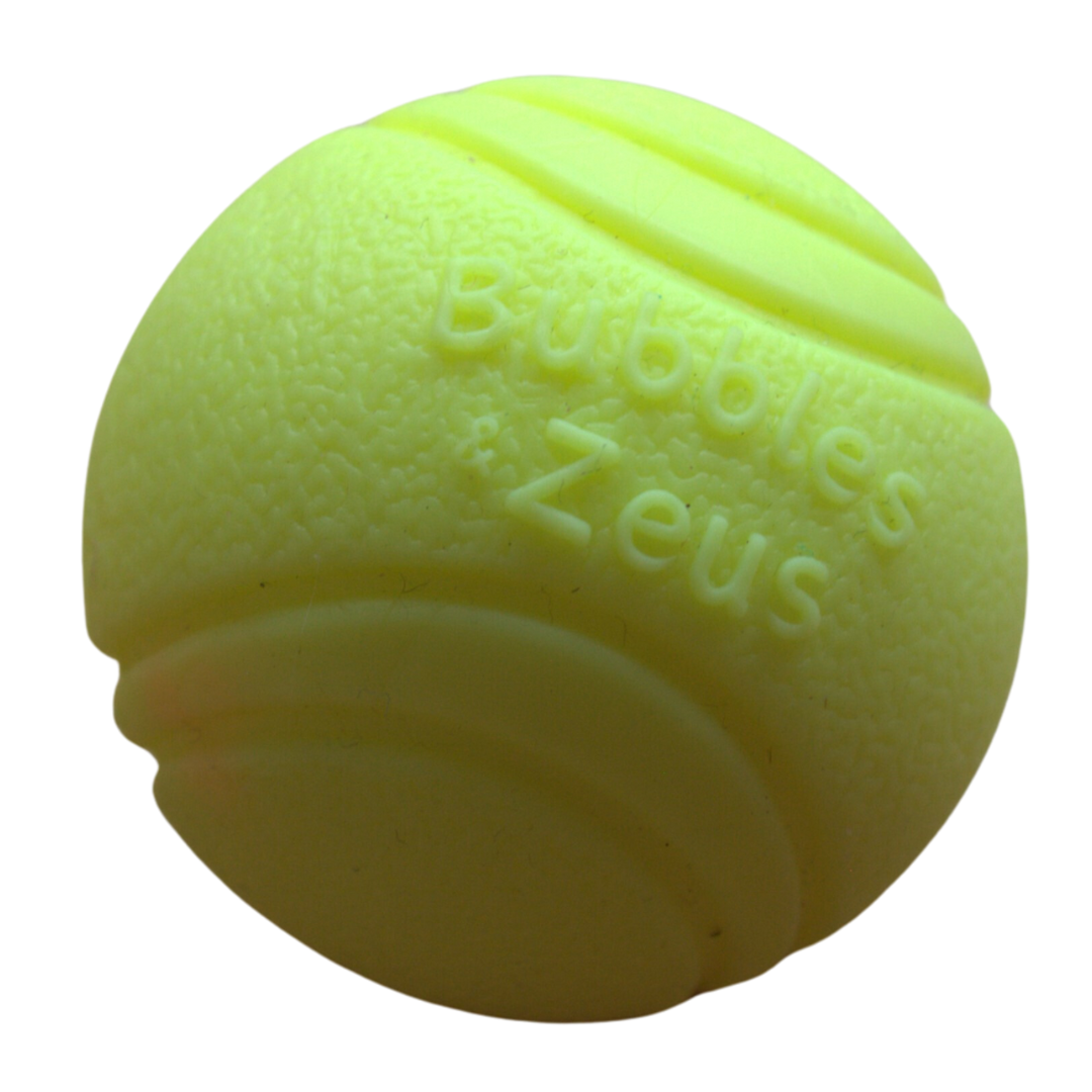 BUBBLES & ZEUS DOG BALL 2 PACK 5.9CM