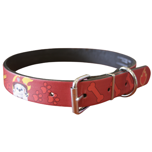 Paw Patrol Marshall Leather Collar