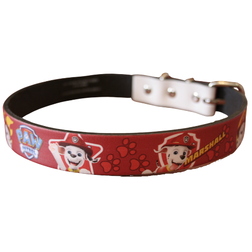 Paw Patrol Marshall Leather Collar