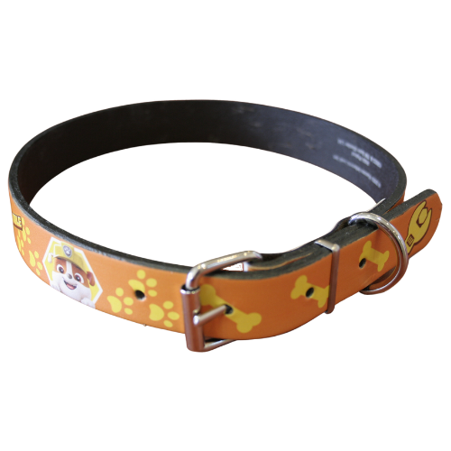 Paw Patrol Rubble Leather Collar