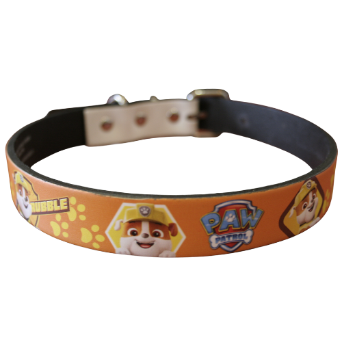 Paw Patrol Rubble Leather Collar